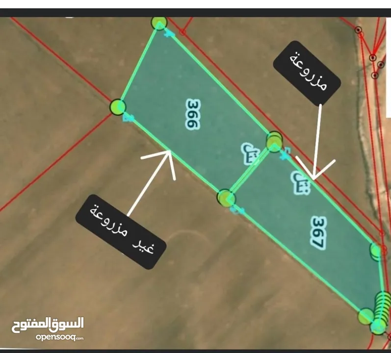 مزرعة ذات موقع مميّز في نتل ( الربابه) مساحة 4863م مشيكه و بوابه