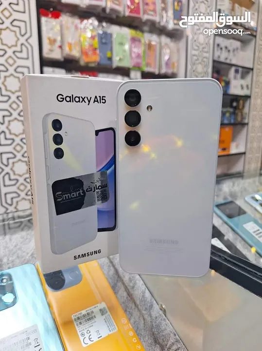 جهاز مشغل ايام Samsung A15 رام 8 و 12 و 16 الجيجا 128 و 256 هدية كفر ولزقة وشاحن الاصلي متوفر توصيل
