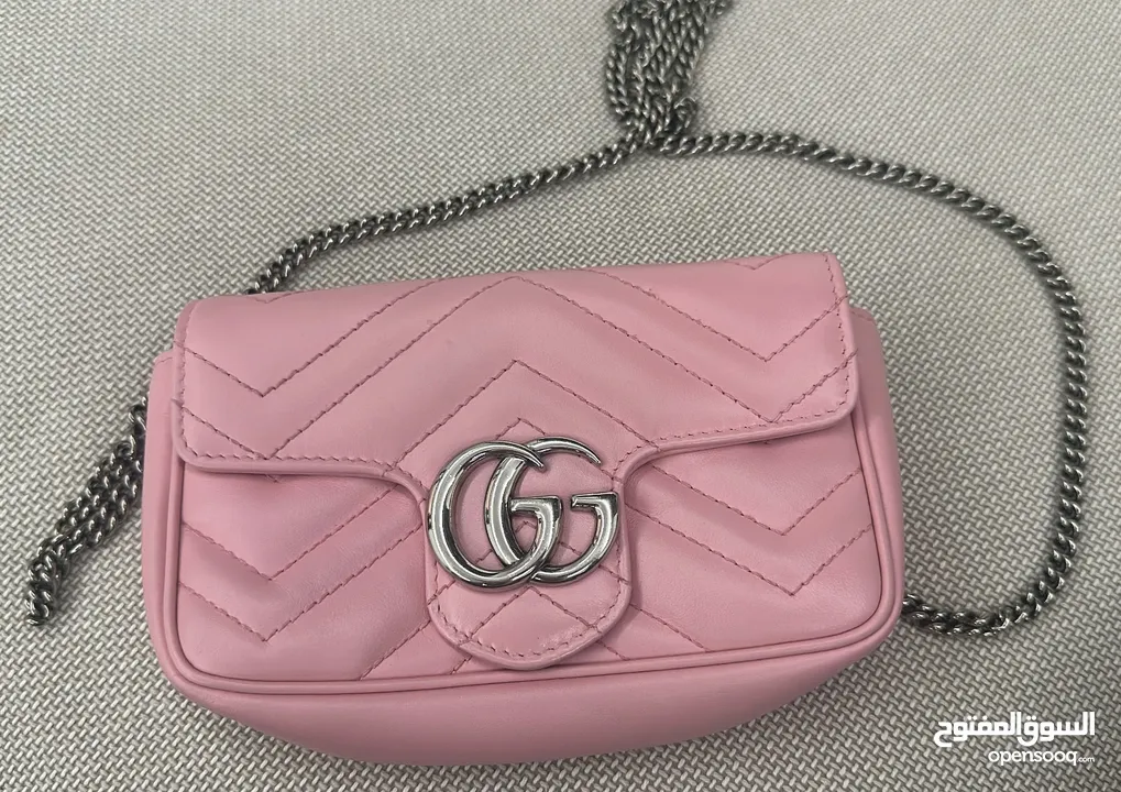 Gucci Super Mini GG Marmont Bag ( Leather)