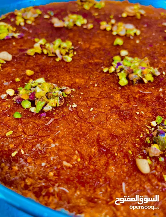 كنافة نابلسية اصيلة بالسمن البلدي الاصلي والجبنة العرقاوية الغنية عن التعريف