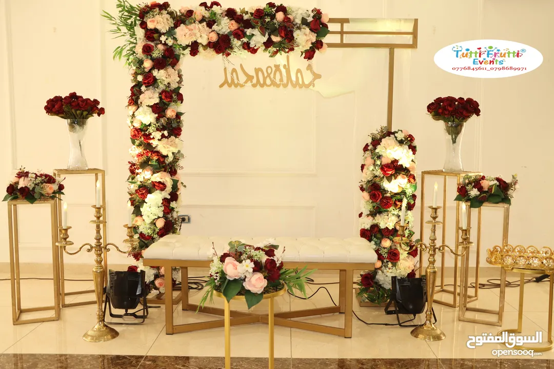 كوشات فاخرة للإيجار للأعراس والخطوبة (عمان)