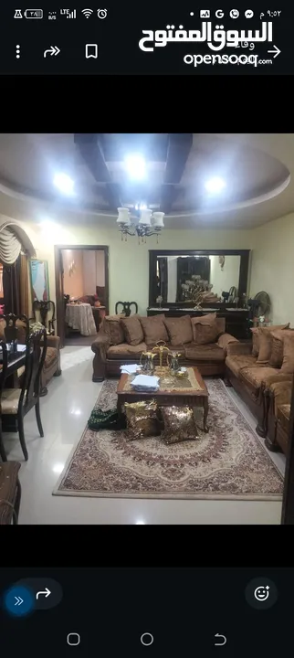 شقة طابق ارضي درج طلوع اول فني مساحة 163متر مربع مع مساحة خارجية واسعة مساحة 70 متر مربع تشطيب سوبر