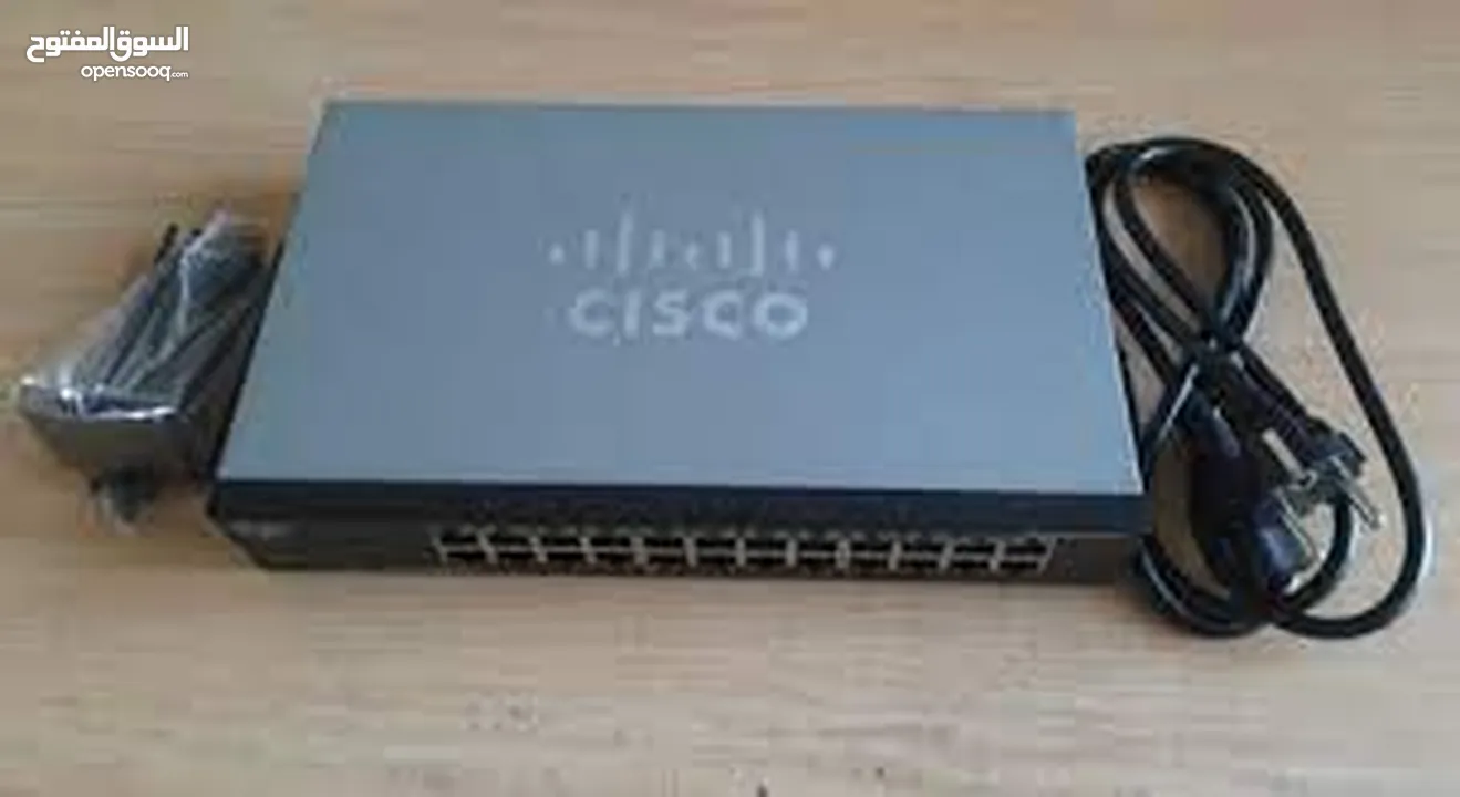 سويتش سيسكو Cisco SF100-24 v2 10/100 24-Port Small Business Smart Network Switch W/PC