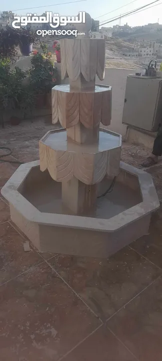 نوافير وشلالات وبابكيو احواض زريعه جميع انواع الحجر البناء والديكورات عروض دائما ان شاءالله