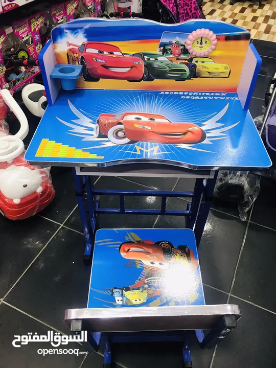 السعر 23 شامل التوصيل داخل عمان عرض خاص على مكتب الدراسة للاطفال مع مقعد فقط من island toys