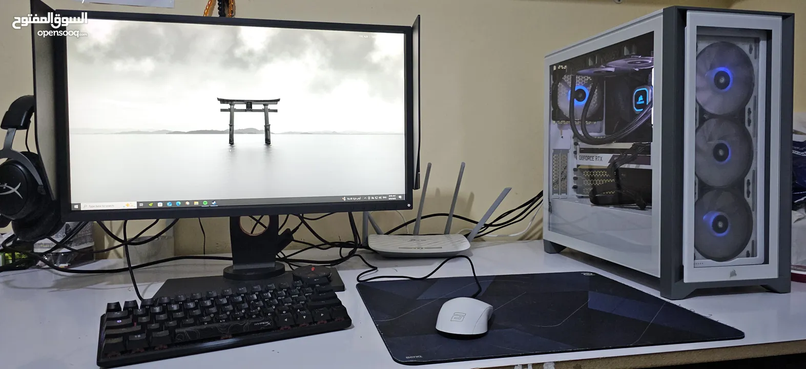 Setup Gaming Pc Rtx 3070 OC (White)  تجميعة كمبيوتر العاب كاملة