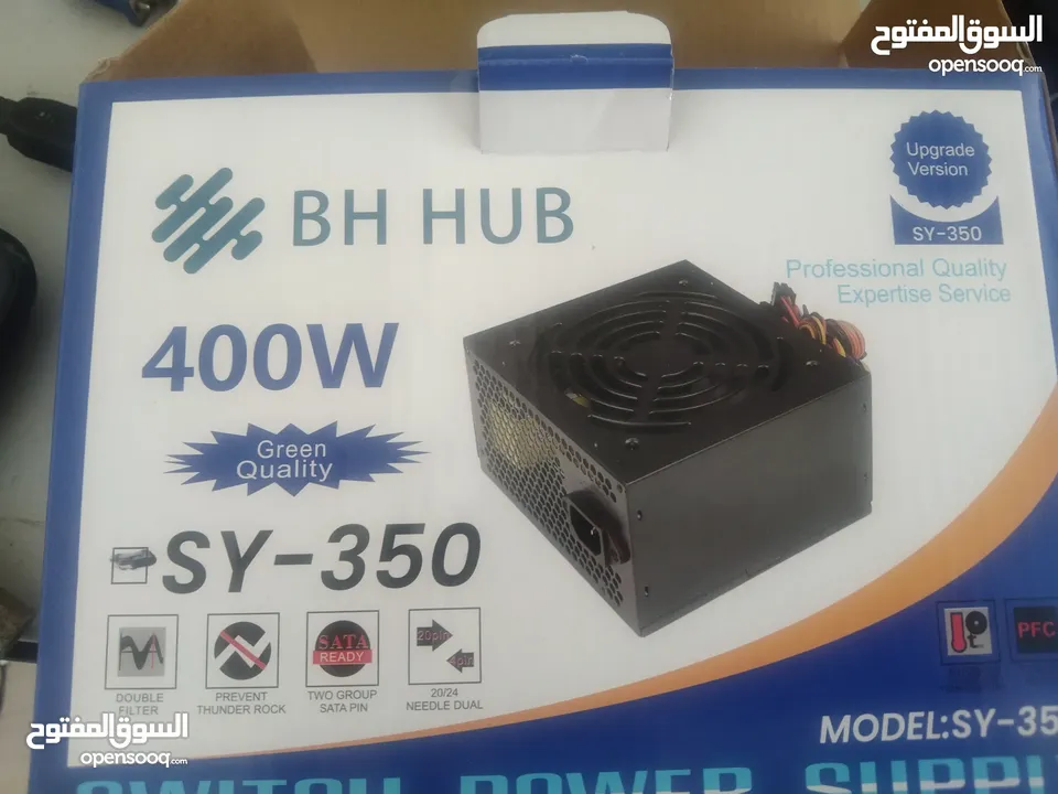 باور سبلاي - مزود طاقه لأجهزة الجيمنج BH HUB 400W GAMING POWER SUPPLY