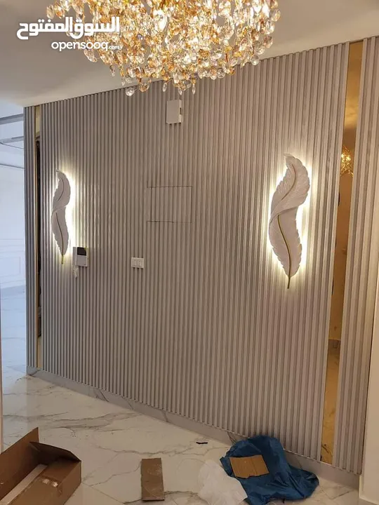 بديل الحجر وبديل الرخام وبديل الخشب والفاير بليس ورق جدران والشيبورد باركيه