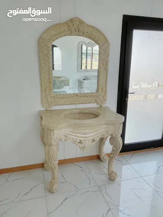 مغاسل الجدید/ stone vanity الحجر طبیعی