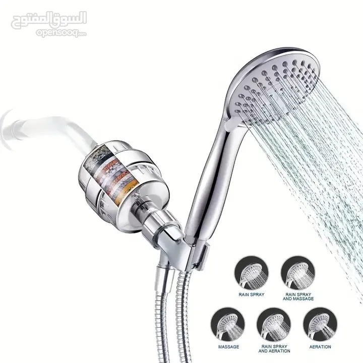 Luxury filter shower head set for hard water remove chlorine and harmful substances