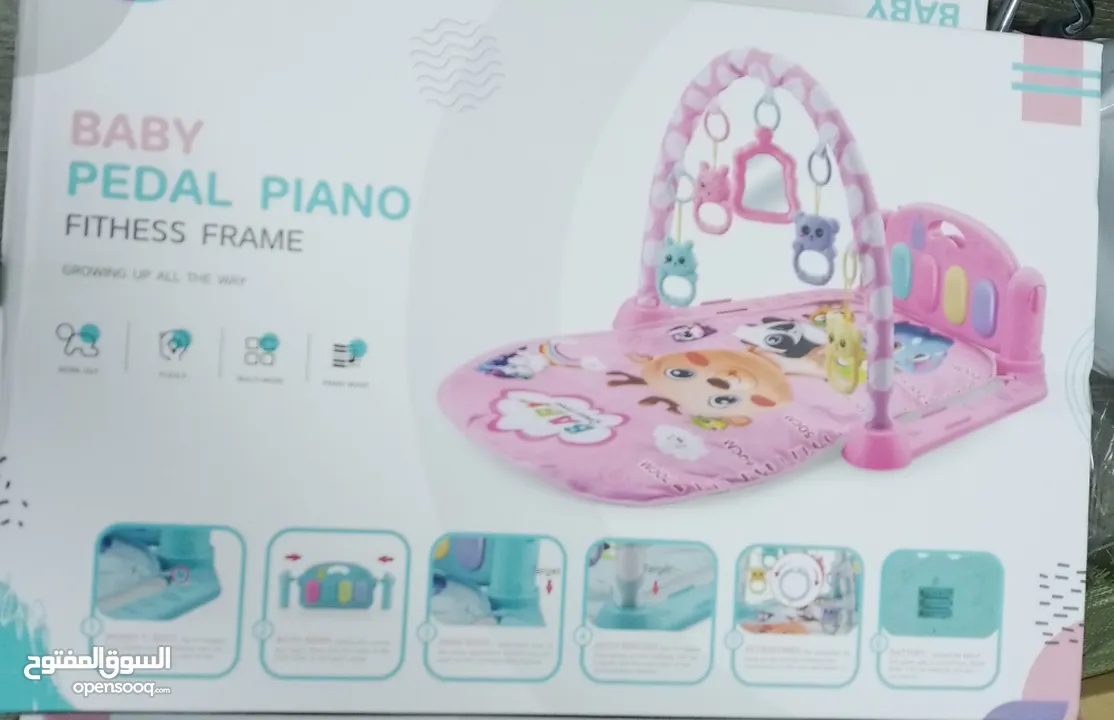 سجاده فرشه بيبي بيانو للاطفال سجادة بيبي 3*1نوم لعب تعلم العاب اطفال