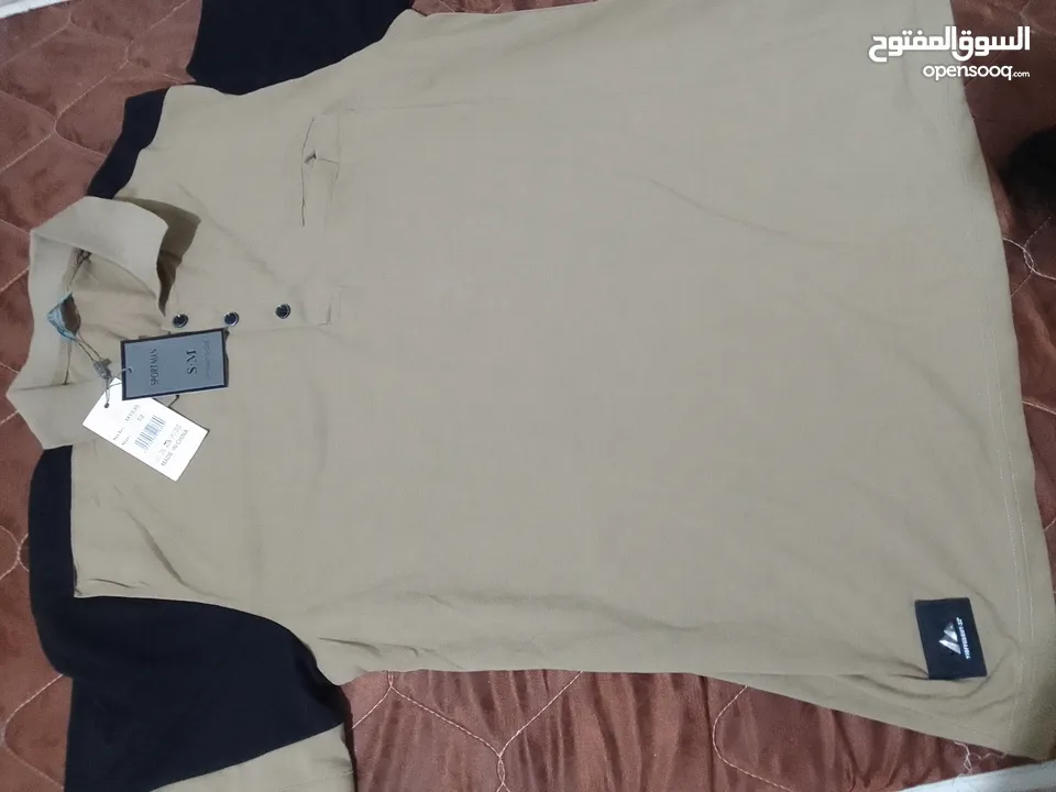 بدلة رياضية رجالية لون اسود وكابتشينو نخب اول صيني الصناعة مقاس(52) 2XL جديدة