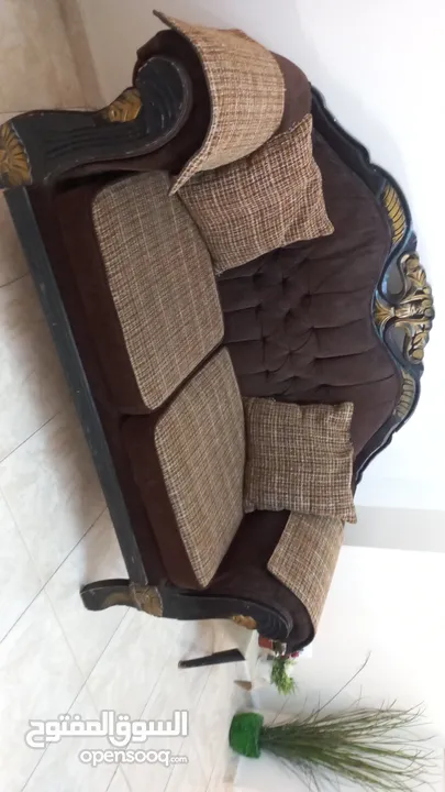 كنب حشب زان  دبل فيس