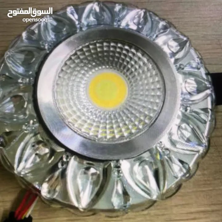 سبوت ليد مدور إطار كرستال 5w