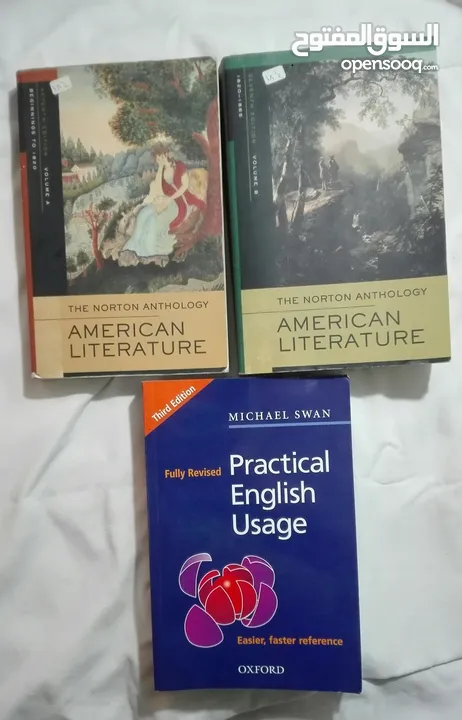 لطلاب الادب الانجليزي‎: ثلاث كتب دراسية للبيع بنصف السعر الاصلي