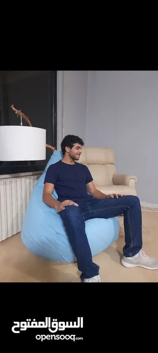 بفات beanbags عروض للحديقة للبيت ولكل مكان ، حجم الستاندرد المناسب لجميع الاعمار الأكثر طلبا