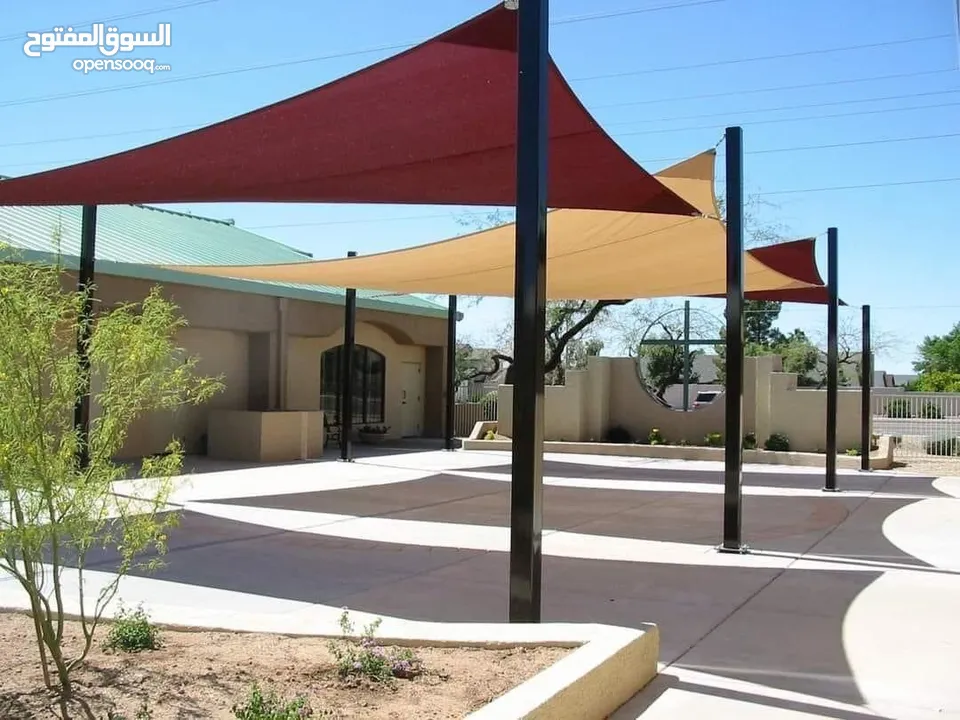 شوادر _ اشرعة _ مظلات _ مظلات قوسية _ سواتر جانبية _ شادر _ حدادة عامة _ حداد _ المنيوم _شماسي