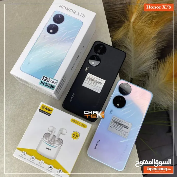 مستعمل اخو الجديد Honer X7p رام 12 جيجا 256 أغراضة والكرتونه الاصلية مكفول متوفر توصيل