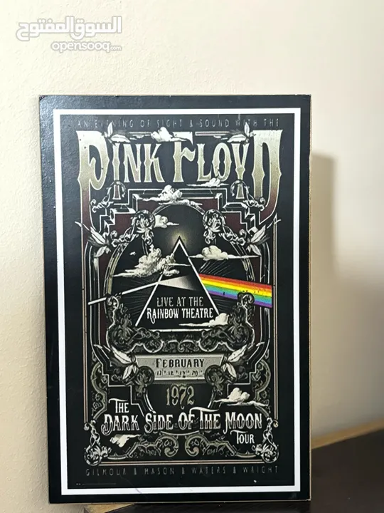 (wood)pink Floyd poster بينك فلويد بوستر (خشب)