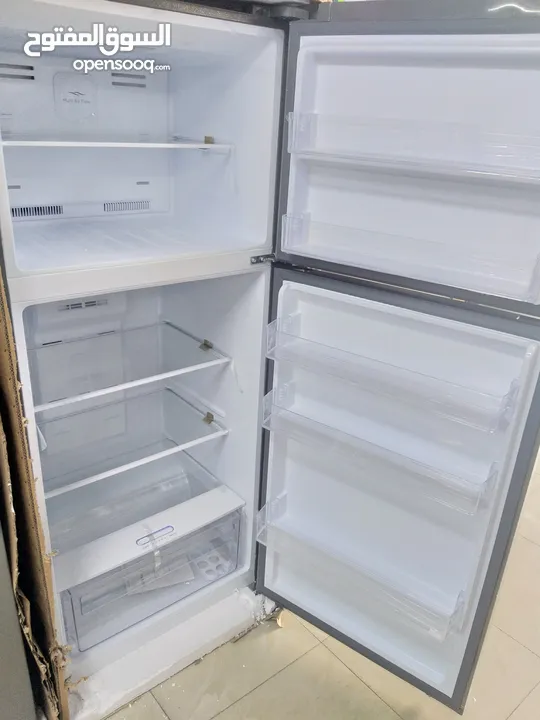 ثلاجة جنرال ديلوكس حجم 420لتر لون سلفر توفير كهرباء
