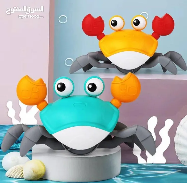 لعبة السلطعون المتحرك للأطفال  خلي طفلك يستمتع بوقت مليان ضحك وحركة مع السلطعون المرح!