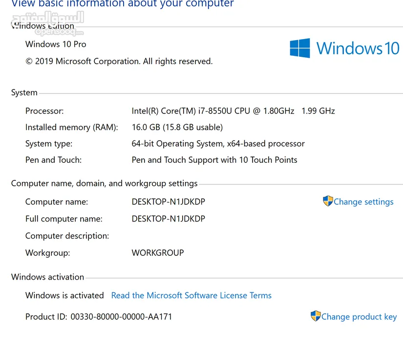 Laptop Lenovo yoga 920