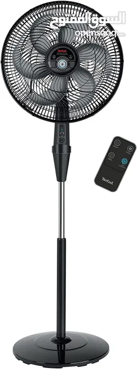 Tefal Silence Force Anti-Mosquito Repellent Stand Fan With Remote Control, 16 Inch, Black - VG4135EE