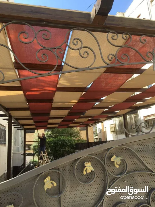 نقوم بتركيب جميع انواع المظلات والشوادر الشد والاشرعه والبراقولات واللكسان بسعر منافس جدا جدا