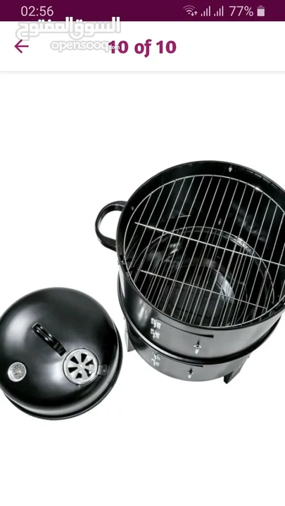 طباخ للمندي علي الفحم  3 طبقات مع تحكم بالحراره وعداد لقياس الحراره داخل الشوايه / سخان بوفيهات