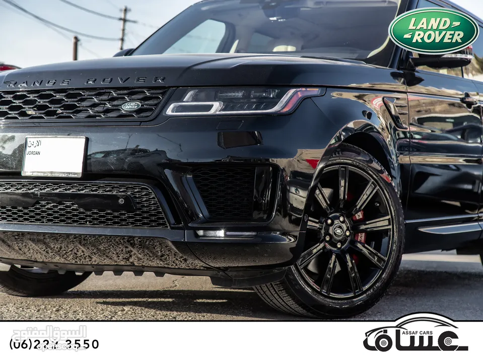 Range Rover sport 2021 hse  Plug in hybrid Black package    السيارة بحالة ممتازة جدا