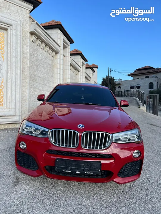 BMW X4 ام بكيج شركه ماطور 2000 بنزين توين تيربو . موديل 2015 ماشي 80000 فقط عداد حقيقي 4×4