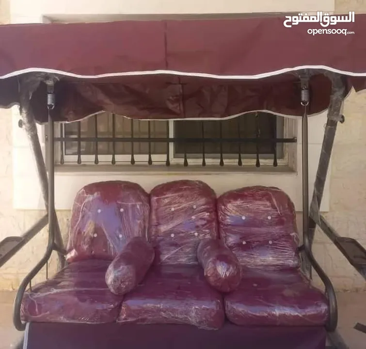 مراجيح ثلاثية ورباعيه وثنائيه  واطقم رتان  وكرسي هزاز وكل مستلزمات الحدائق والمزارع والمنازل