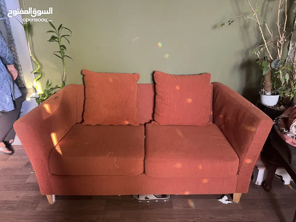 Rust color sofa in good condition