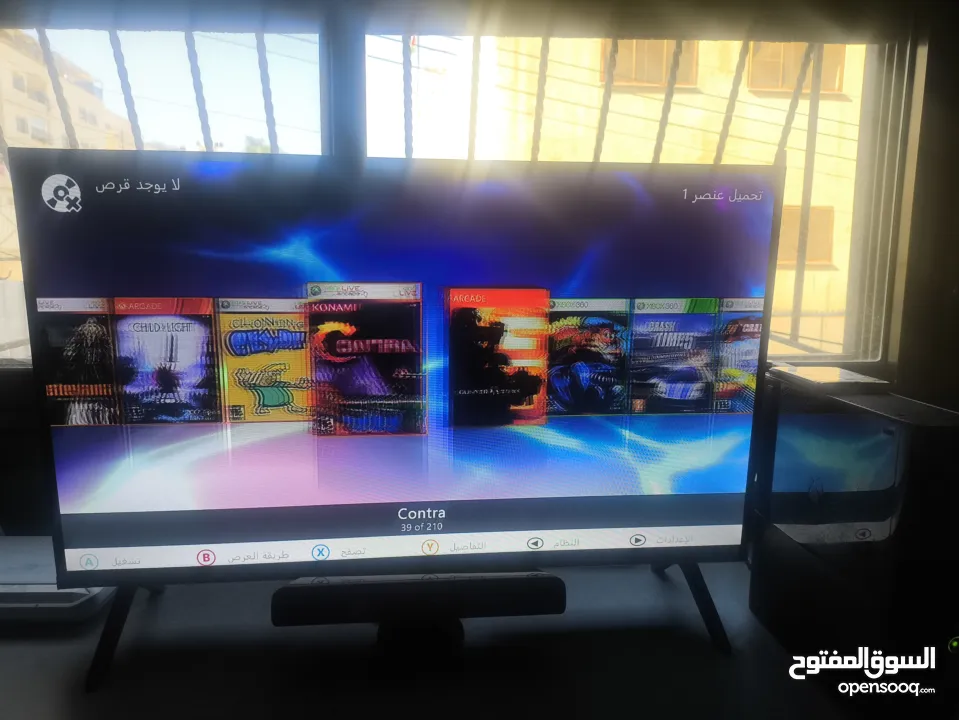 xbox360 مجدد مهكر مع ايد و250 لعبة من افضل الالعاب وكونيكت السعر 550 شيكل غير قابل للتنزيل