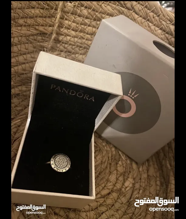 PANDORA Jewelry Logo Cubic Zirconia Ring in SIZE 52 Sterling Silver 925