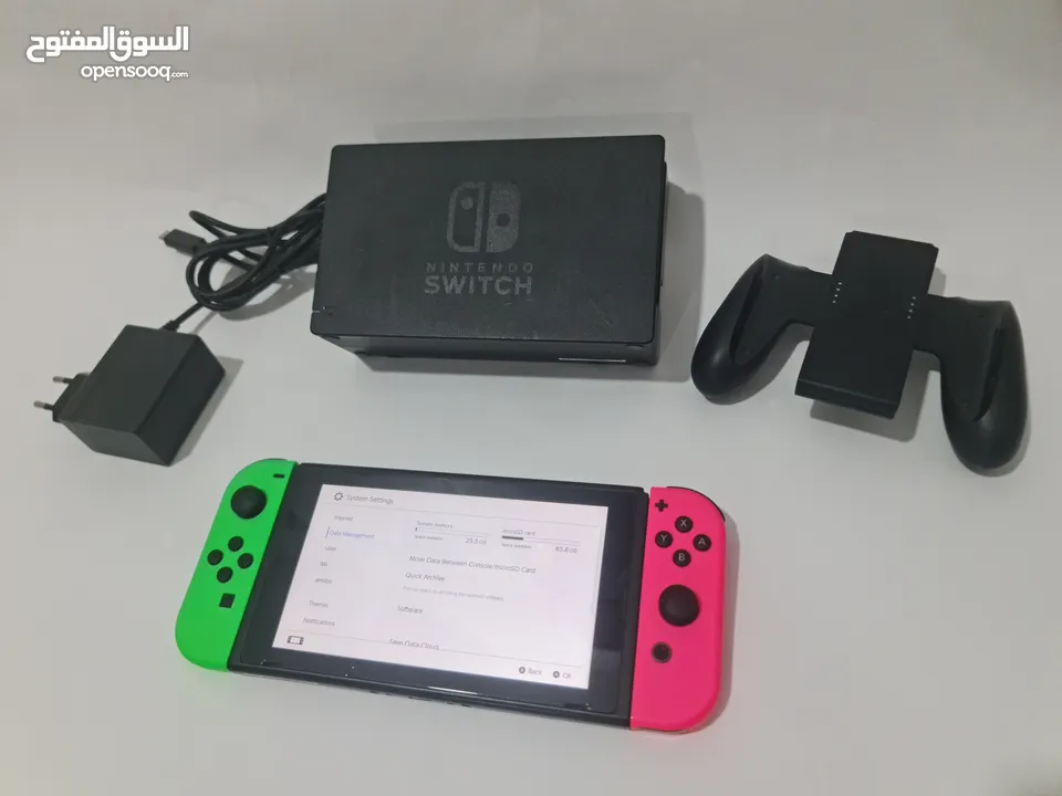 Nintendo Switch V2 - طقم كامل