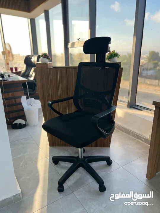 كرسي شبك متحرك طبي كرسي موظف كرسي ظهر متحرك وايدي متحركة دعم اسفل الظهر باقل سعر Office Chair
