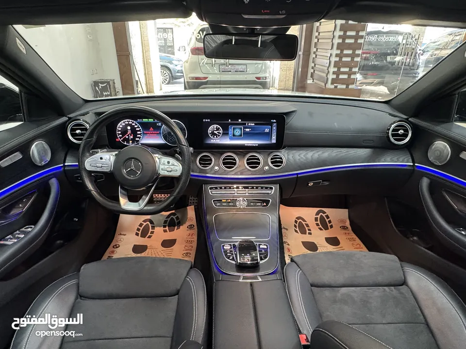 مرسيدس E300de ديزل وكهرباء 2020 AMG اضافات كاملة فحص ممتاز دهان شركة سياره اقتصاديه جداً