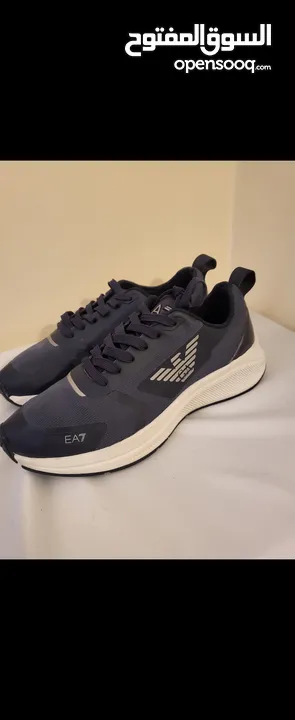EA7 EMPORIO ARMANI NAVY BLUE SILVER SNEAKERS 40