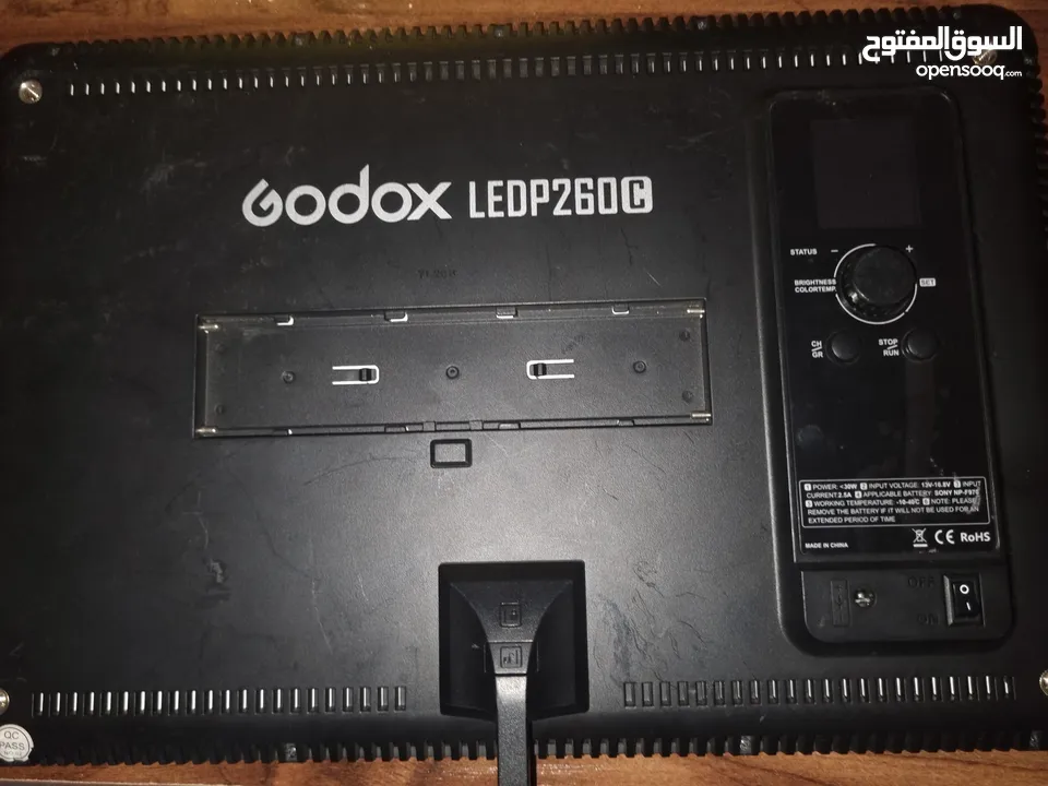 godox ledp260c (اضاءة بحالة جيدة)