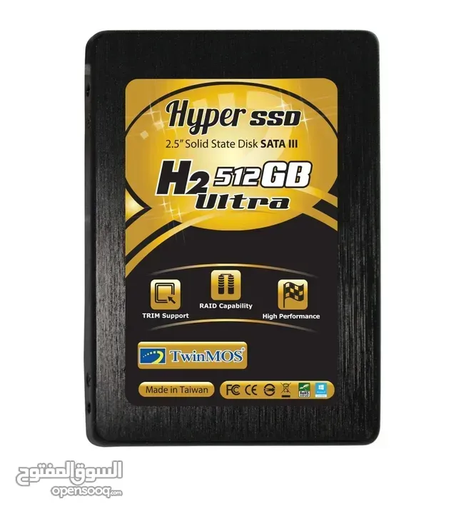 هارد دسك داخلي سريع 256GB TWINMOS H2 ULTRA 3D NAND 20X SPEED DESKTOP - LAPTOP GAMING SSD 2.5 INCH