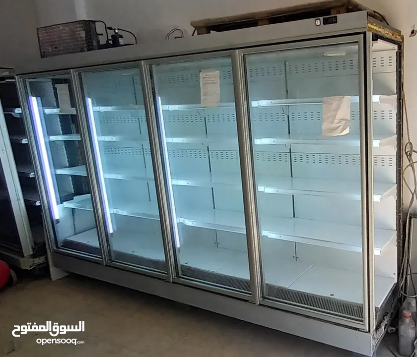 ثلاجات دلي عابدين زجاج مستقيم  وزجاج محني +ثلاجات عرض مفتوح ومغلق