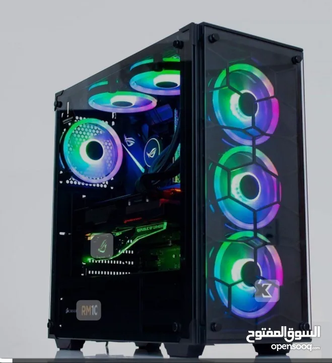 كمبيوتر جيمنج اي سفن جيل سابع  8 رام   PC GAMING  CUSTOM B150 WITH 4FAN CORE I7-7700