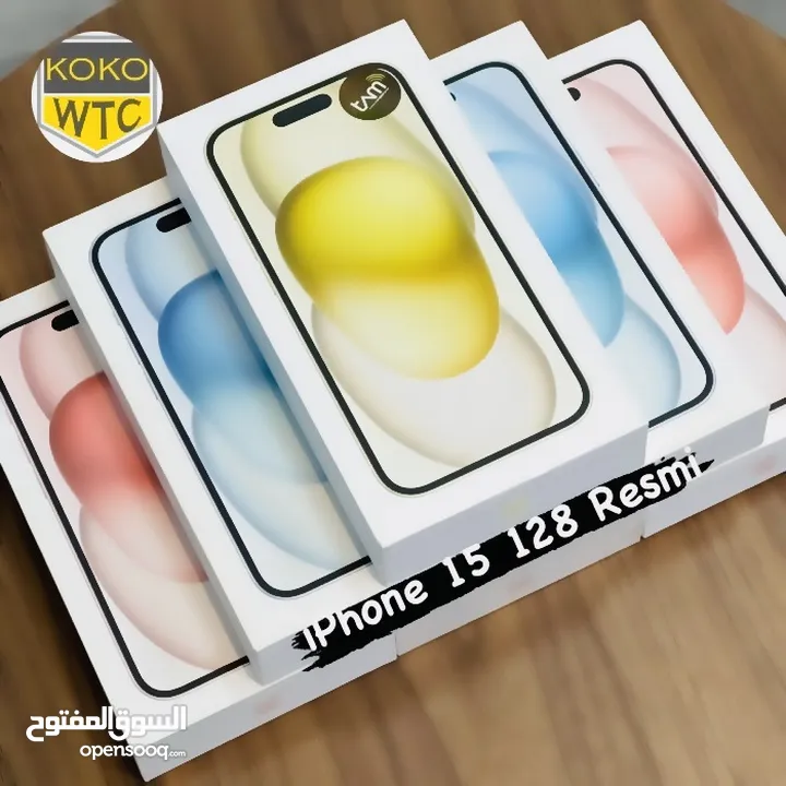 iPhone 15.128GB/256GB  جديد كفالة شرق اوسط
