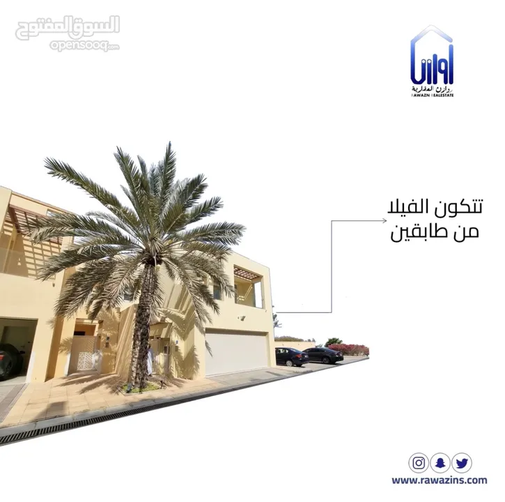 فيلا فاخرة للتملك الحر في مسقط الجصة freehold villa located Muscat AlJisah 5BHK
