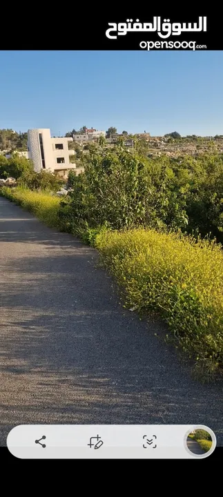 ارض للبيع في برهام قرب بيرزيت مساحه 750متر