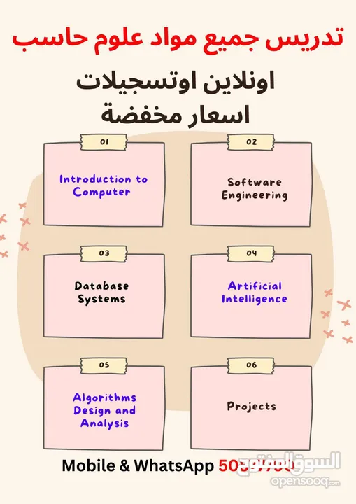 مدرس حاسوب المرحلة الثانوية والجامعات