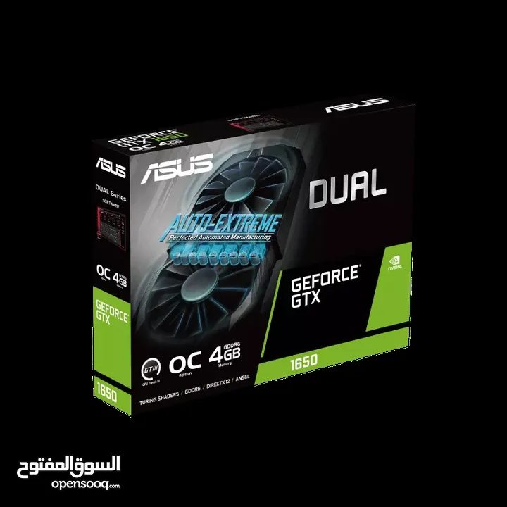 ASUS Dual GeForce GTX 1650 OC Edition 4GB GDDR6 EVO - Graphics Card