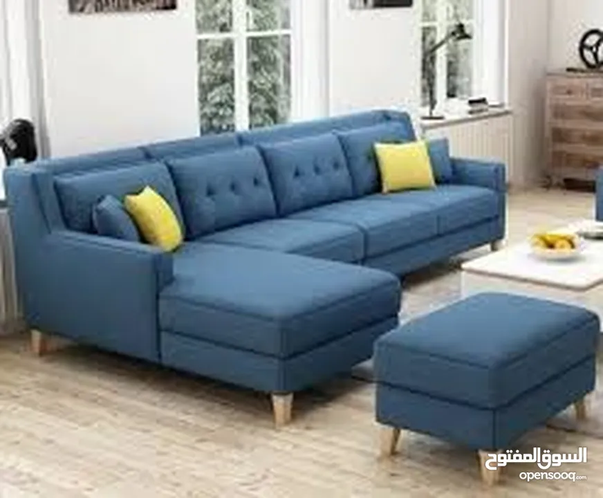 L shape sofe sets fabric waterproof  soft foam