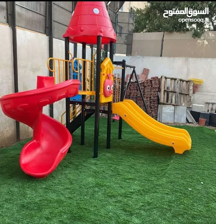 طقم مقاعد وبنشات حديقة حديد وخشب سويد رباعي مع طاولة